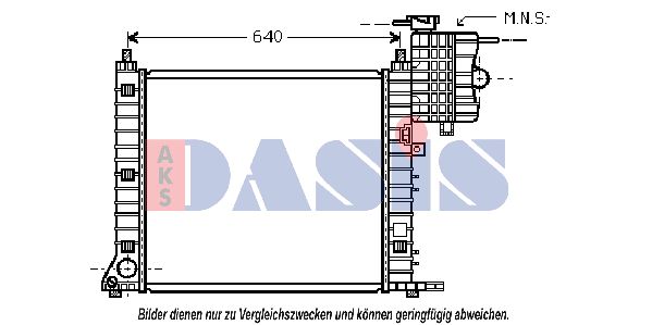 AKS DASIS Радиатор, охлаждение двигателя 120082N